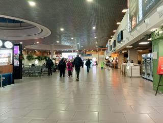 In the departure area of ​​Pulkovo Airport