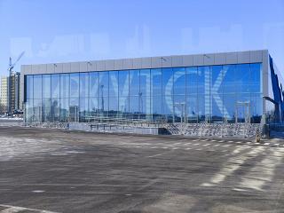 View of Terminal 3 at Irkutsk Airport from the apron
