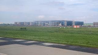 The new terminal under construction at Krasnodar Pashkovsky Airport