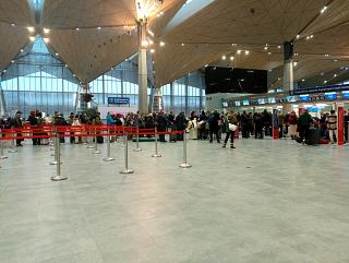 Check-in at St. Petersburg Pulkovo Airport