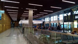 In the clean area of ​​the new terminal of Vilnius Airport