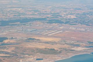 A view from the plane of Istanbul's new airport