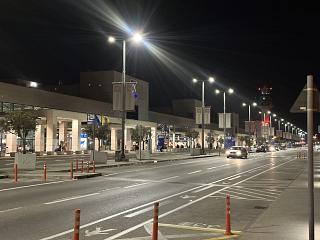 Athens Airport at night