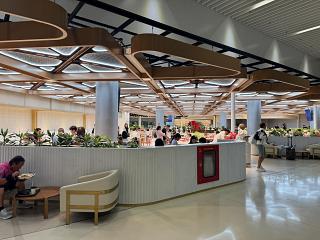 Food court in the Terminal 1 departure area at Velana Airport