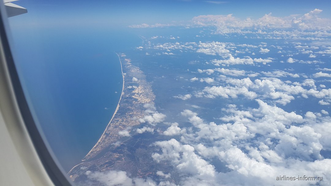 Море в Тайланде вид с самолета