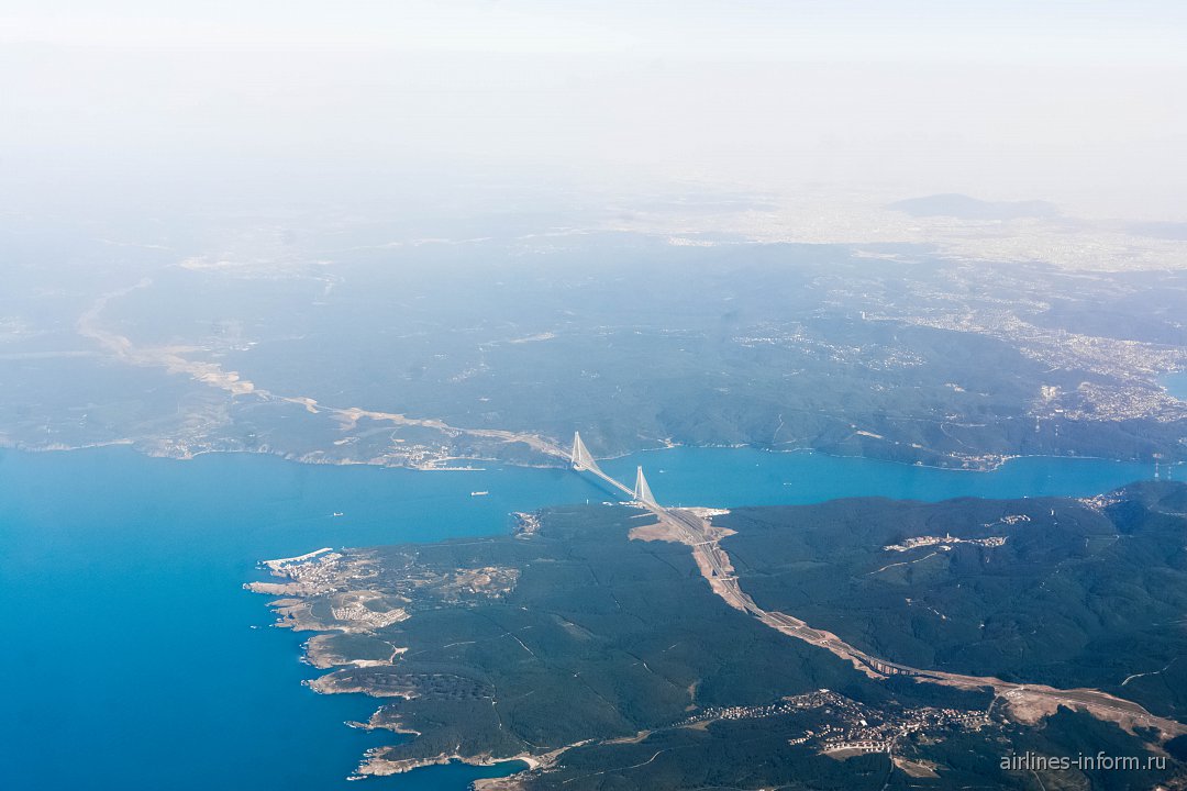 Черное море из самолета