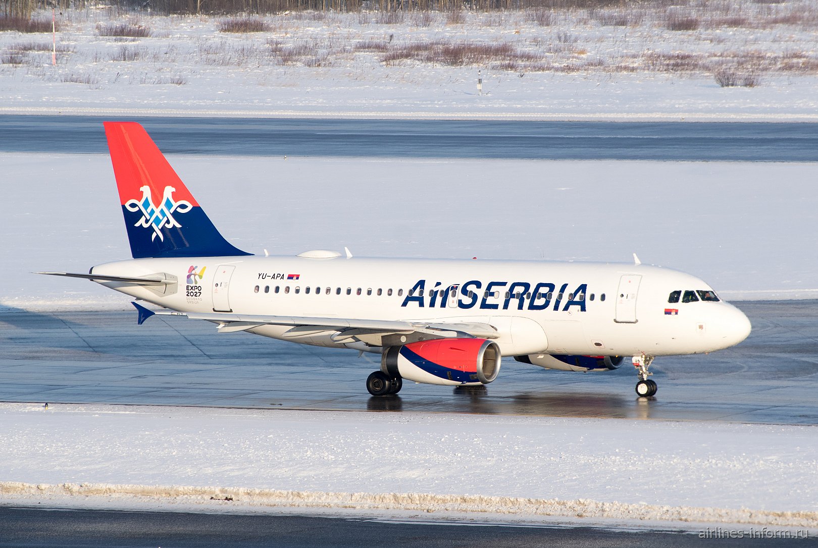 Airbus A320 ������������ Air Serbia � ��������� �������