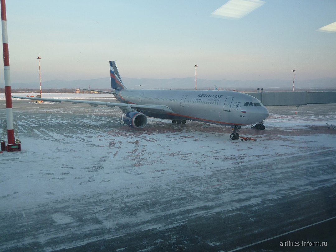 Аэропорт Владивосток зима