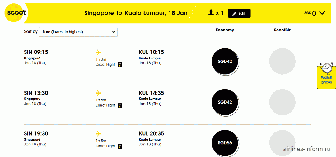 Scoot upgrade baggage online