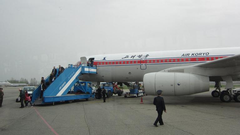 Beijing-Pyongyang on a Tupolev 204