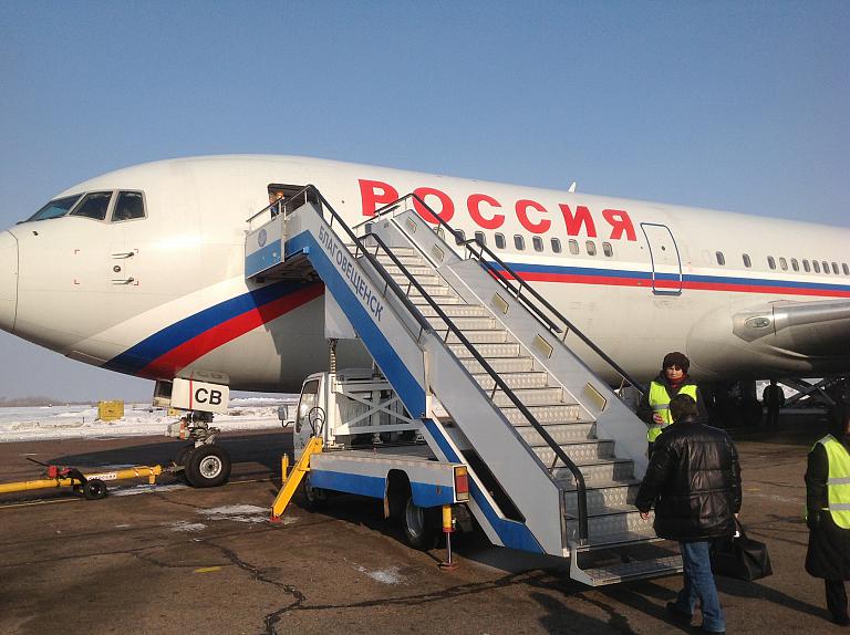 Полет в Благовещенск на боинге 767 России