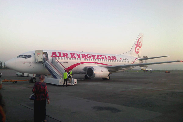 Бишкек - Ош на боинге 737-300 Air Kyrgyzstan