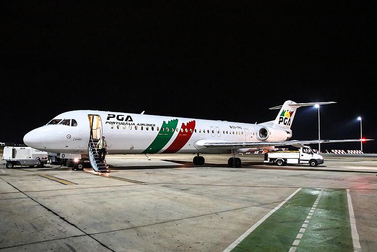 Лиссабон-Валенсия на Fokker-100 PGA