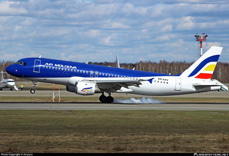 Полет Кишинев(KIV)-Москва Домодедово (DME) С Air Moldova (А320)