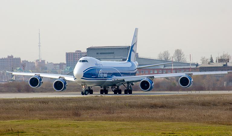 9.10.18 визит Boeing 747-800F AirBridgeCargo в Иркутск.
