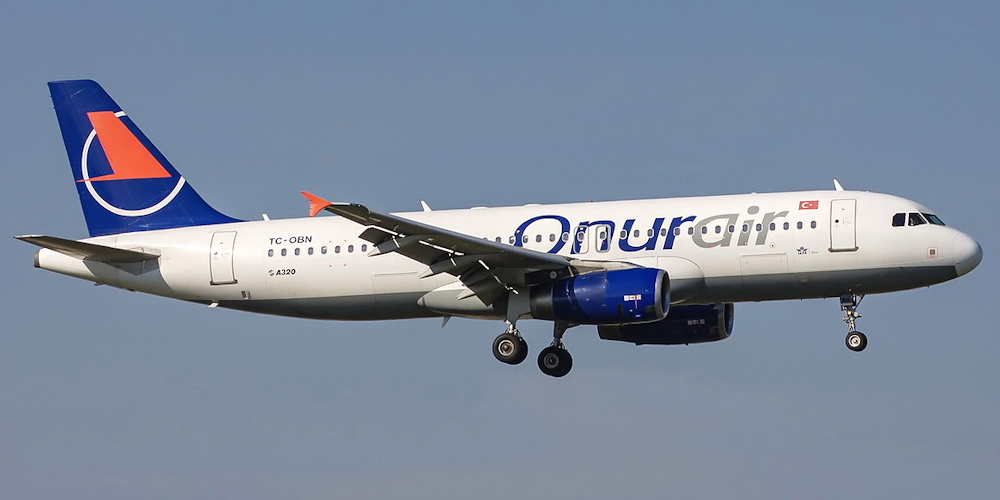Airbus A320 авиакомпании Onurair