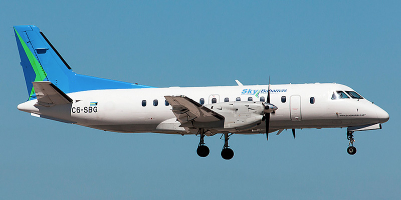 Самолет Saab 340 авиакомпании Sky Bahamas