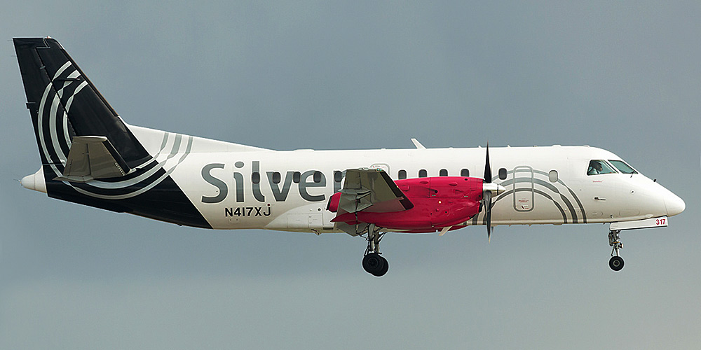 Самолет Saab 340 авиакомпании Silver Airways