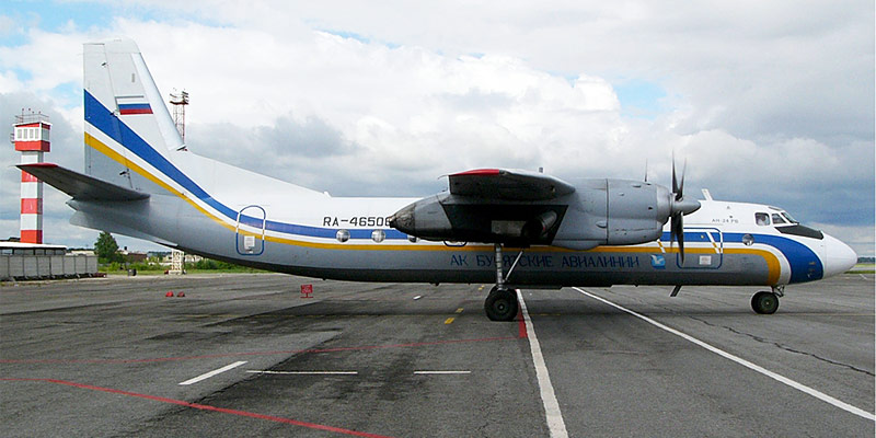Самолет Ан-24 Бурятских авиалиний