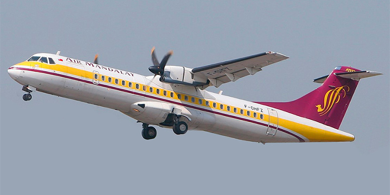 Самолет ATR 72 авиакомпании Air Mandalay