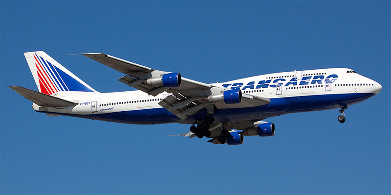 Самолет Боинг-747-300 авиакомпании Трансаэро