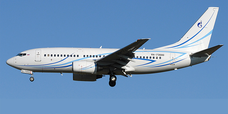 Самолет Боинг-737-700 авиакомпании Газпромавиа