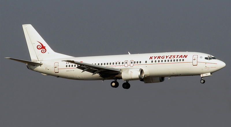 Самолет Боинг-737-400 авиакомпании Кыргызстан
