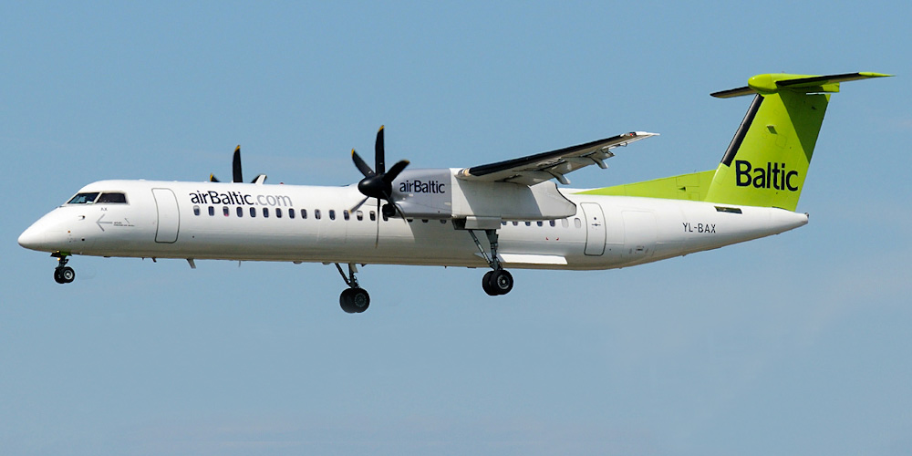 Bombardier Dash 8 Q400 авиакомпании AirBaltic