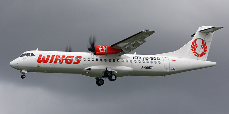 Самолет ATR 72-500 авиакомпании Wings Air