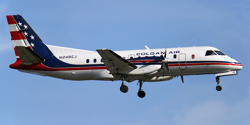 Самолет Saab 340 авиакомпании Colgan Air