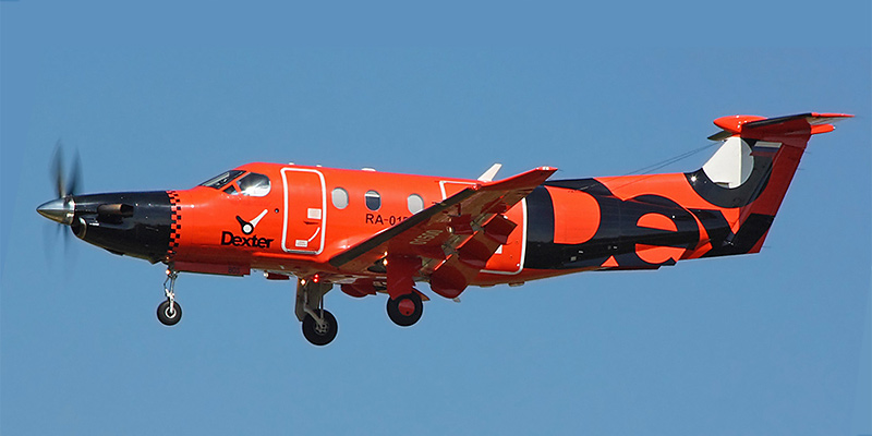 Самолет Pilatus PC-12 авиакомпании Dexter