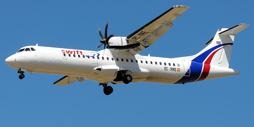 Самолет ATR 72 авиакомпании Swiftair